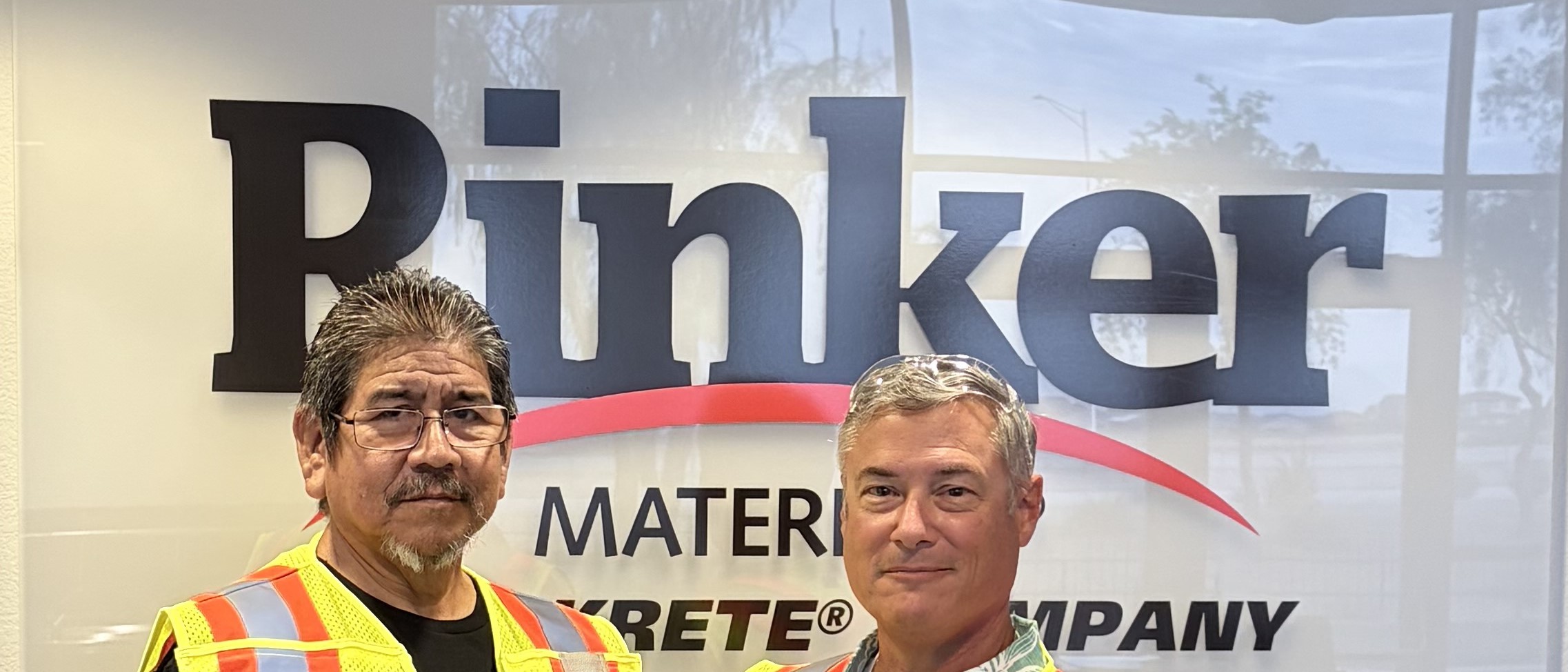 Todd Balash with Rinker Materials team leaders at El Mirage plant